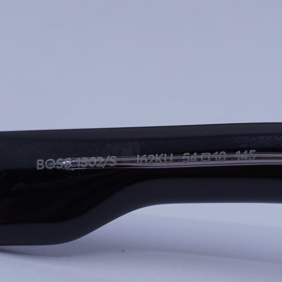 Hugo BOSS 1502/S 0I62 KU Rectangle Sunglasses – Black/Havana/Blue - Picture 9 of 11